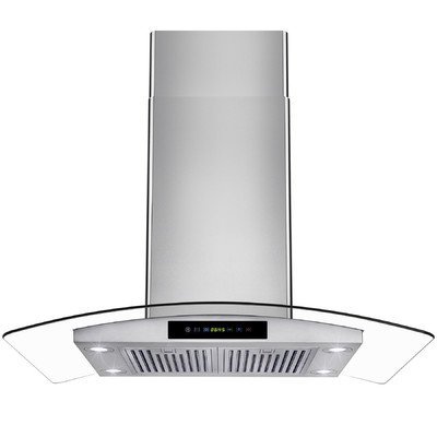 Golden Vantage 29.5'' 400 CFM Convertible Island Range Hood N6