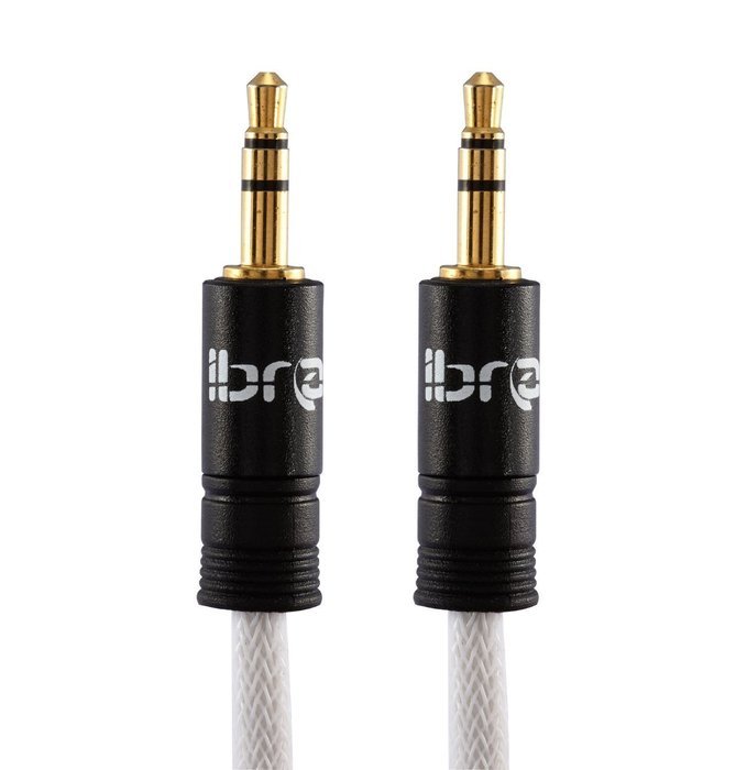IBRA 3 Feet 3.5mm Auxiliary Audio Jack Cable AUX Cable - Gun N12