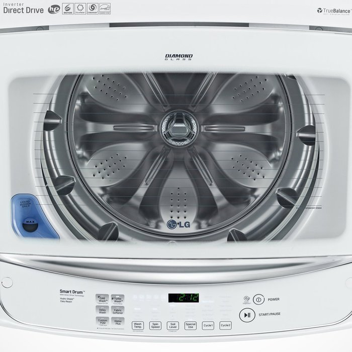 LG WT1701CWTurboWash 4.9 Cu. Ft. White Top Load Washer - Energy Star N2