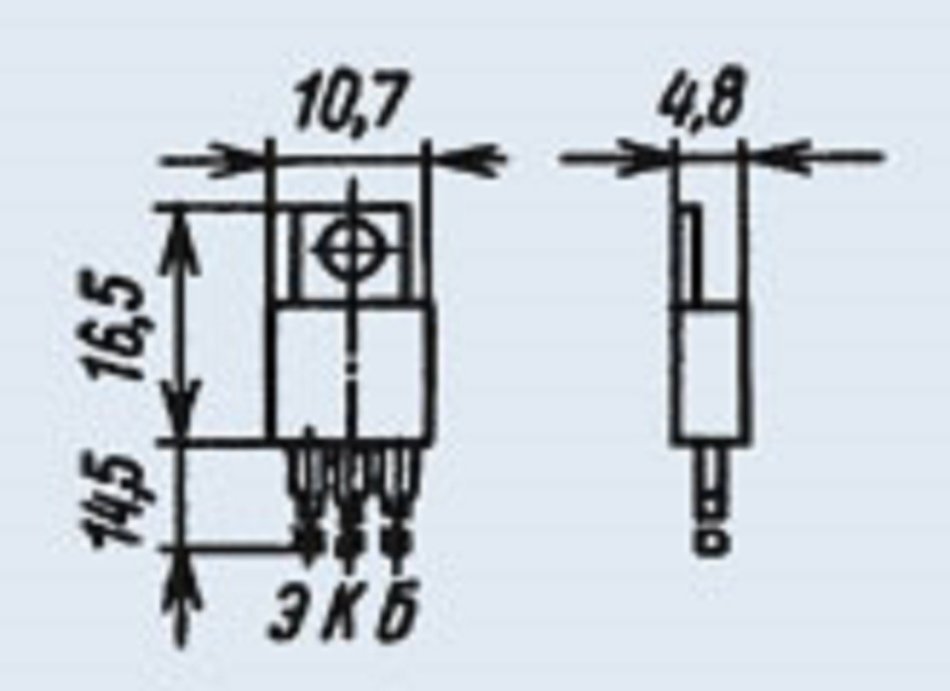 Transistor Silicon 2T837E USSR 3 pcs