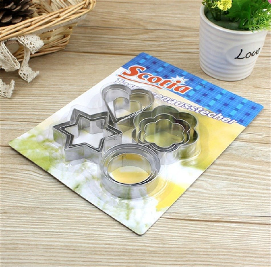 SNW Stainless Steel Embossing Dies DIY Cartoon Biscuit Cookies Mold Tool Cookie Cutter Fondant Biscuits Printing... N3