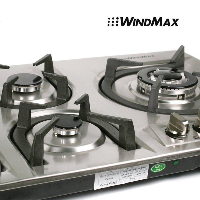 Brand New 34 inch Stainless Steel Built-in Kitchen 5 Burner Stove Gas Hob Cooktop Cooker N2