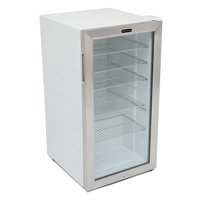 Whynter BR-091WS Beverage Refrigerator with Lock, 90 Can Capacity, Stainless Steel N15