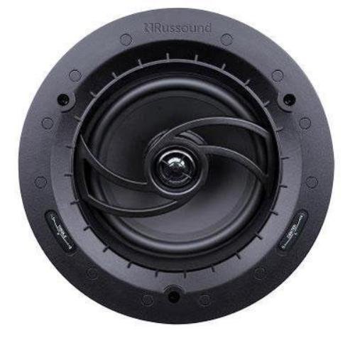 Russound RSA-635 2-Way In-Ceiling/In-Wall High Resolution Speaker with 6.5-Inch Angled Woofer and Edgeless Grille...
