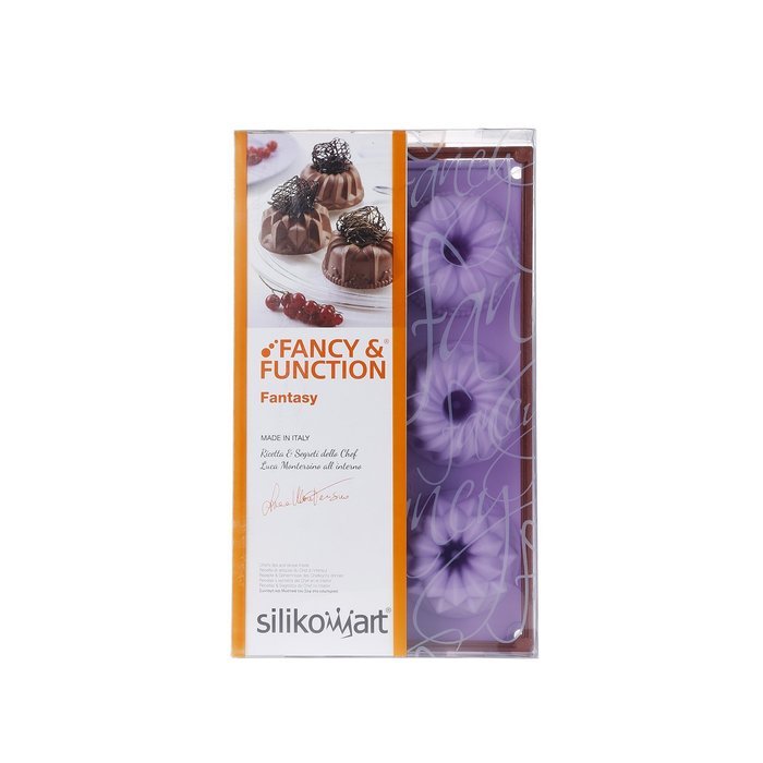 Silikomart 6 Cavity Cake Mold, Lilac
