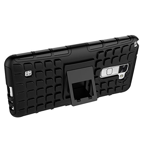 LG Stylus 2 Case, MCUK Heavy Duty Rugged Dual Layer - Soft/Hard Shell 2 in 1 Tough Protective Cover Case with... N15