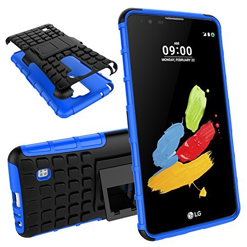 LG Stylus 2 Case, MCUK Heavy Duty Rugged Dual Layer - Soft/Hard Shell 2 in 1 Tough Protective Cover Case with... N16