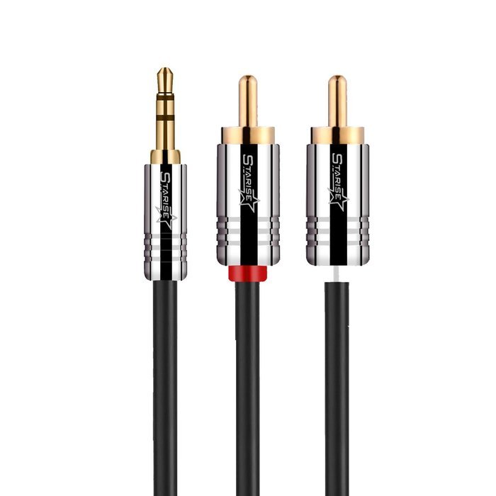 Starise 3.5mm to RCA Cable Male to Male Audio Stereo Y Splitter Cable for Car, Headphones, Home System, iPhone... N4