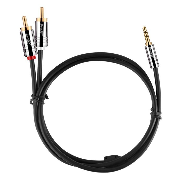 Starise 3.5mm to RCA Cable Male to Male Audio Stereo Y Splitter Cable for Car, Headphones, Home System, iPhone... N5