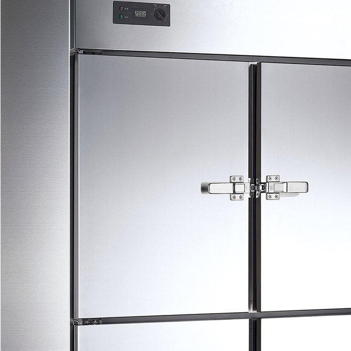 1000L Pull Doors Restaurant Kitchen Commercial Stainless Steel Refrigerator Upright Freezer Fridge Reach-in Cabinet... N3