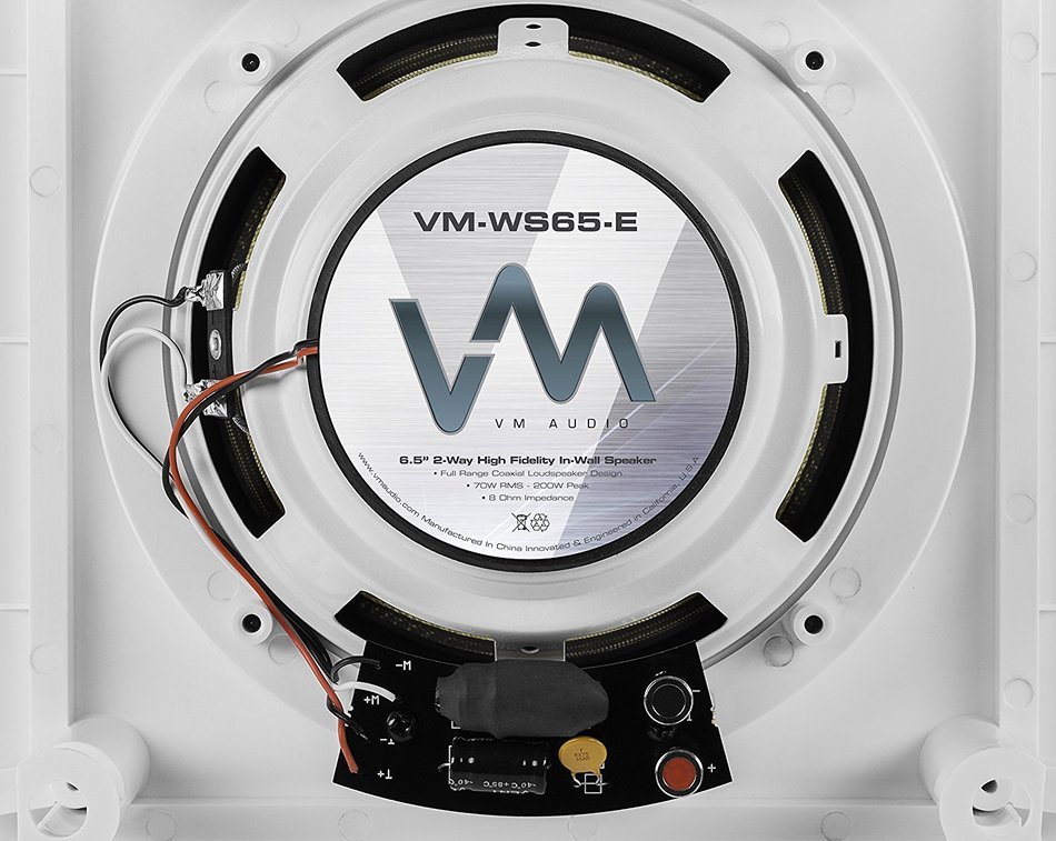 2) VM Audio 6.5" 200W 2-Way In-Ceiling/Wall Surround Speakers (Pair) | WS65-E N4