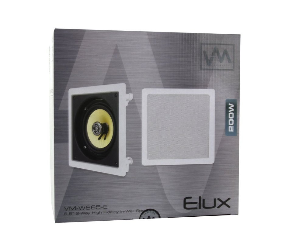 2) VM Audio 6.5" 200W 2-Way In-Ceiling/Wall Surround Speakers (Pair) | WS65-E N5