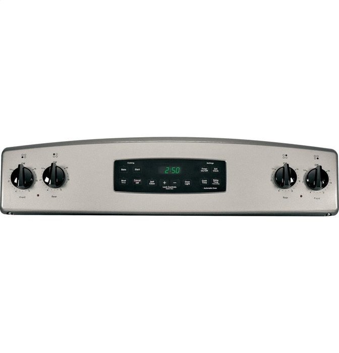 GE JB250GFSA 30" Silver Metallic Electric Coil Range N7