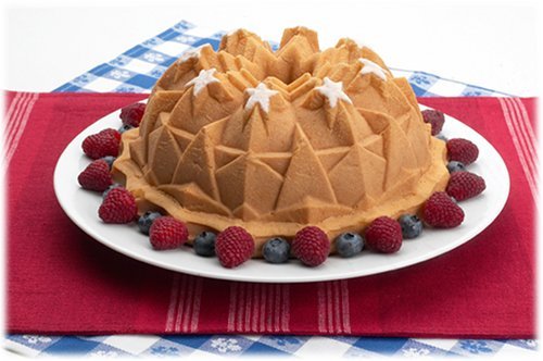 Nordic Ware 57137 Platinum Collection Cast Aluminum American Star Bundt