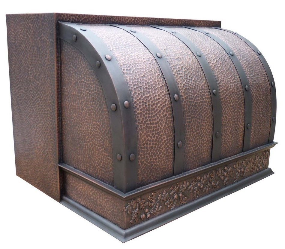 Copper Best H4 302422BS Range Hood in Copper with Easy Installed Liner N2