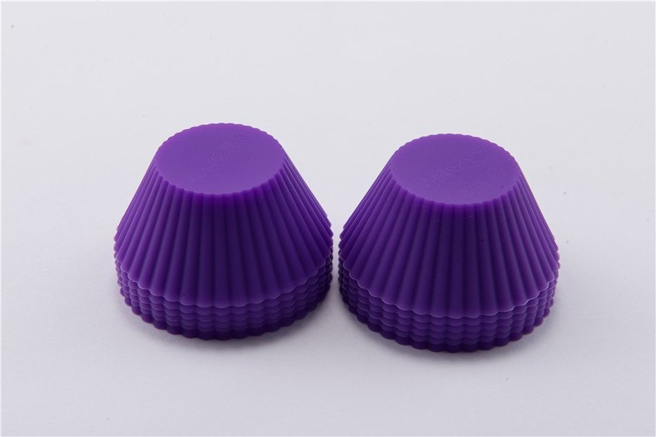 Colorful Silicone Small Muffin Cups,Set of 12 N5