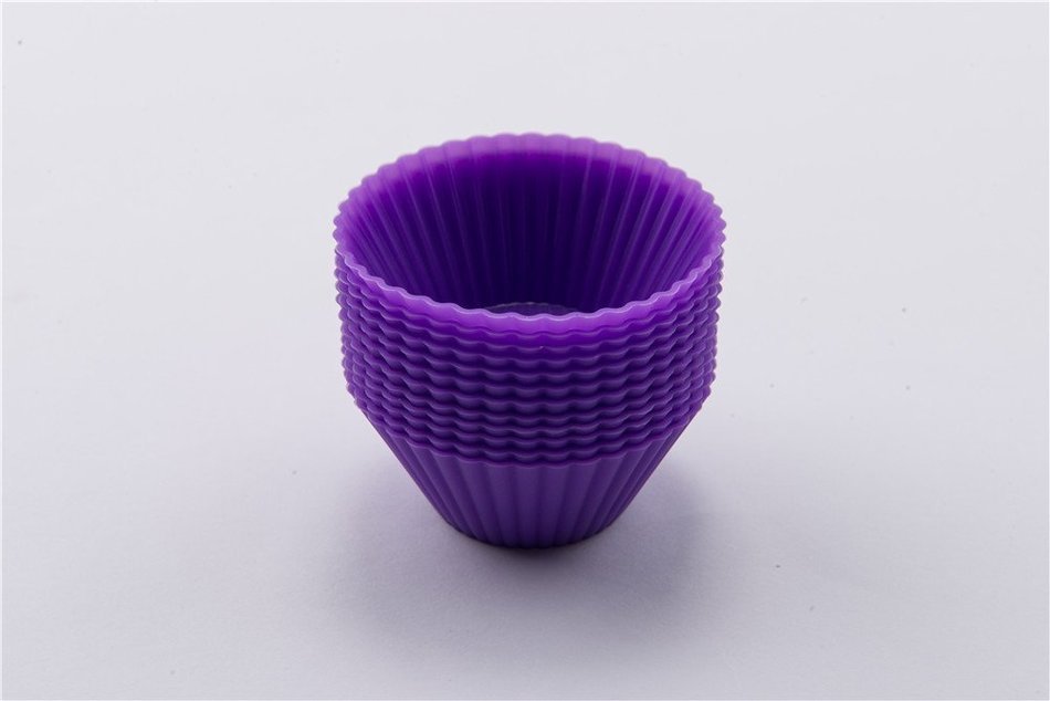 Colorful Silicone Small Muffin Cups,Set of 12 N6