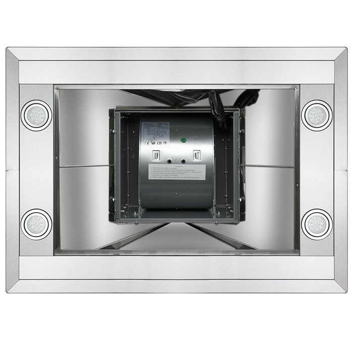 GOLDEN VANTAGE 30" Island Mount Stainless Steel Range Hood Vent GV-GL9001-30 w/2 Baffle Filters N4