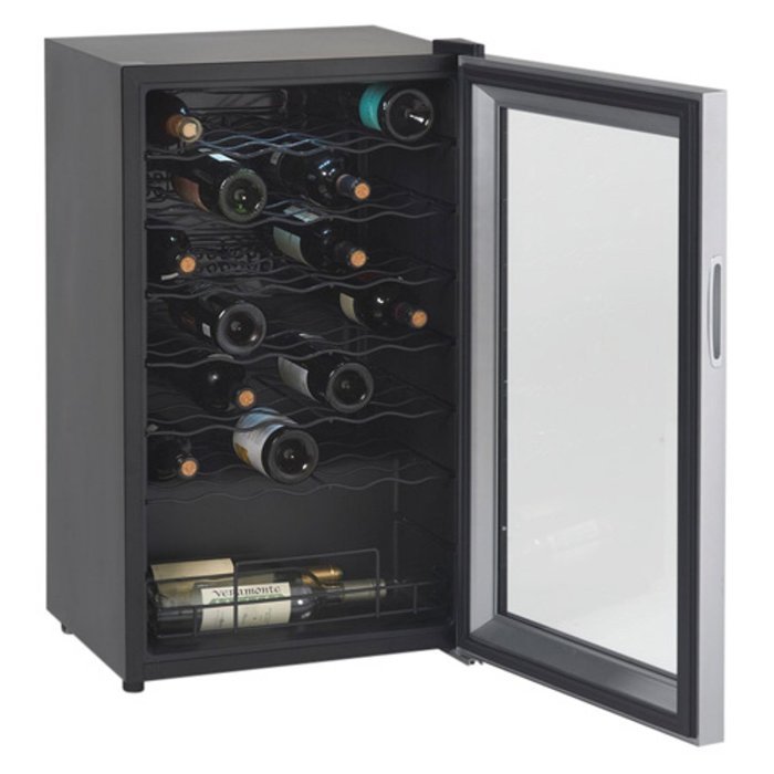Avanti WC3406 34 Bottle Wine Chiller - with Stainless Trim Glass Door N2
