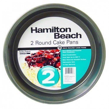 Hamilton Beach Set of 2 Non-Stick Round 9" Cake Pans