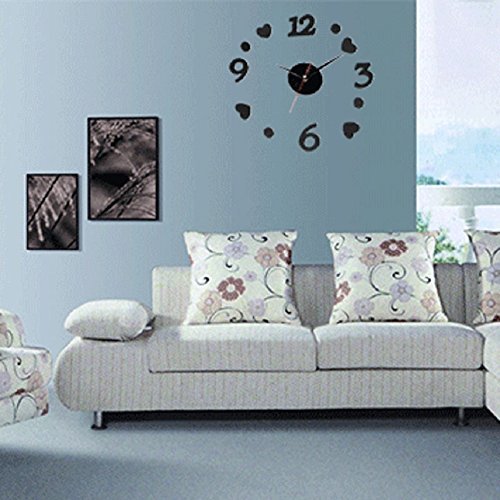 Tonsee Foam Art Hanging Pastoral Love Parlor DIY Clock N2
