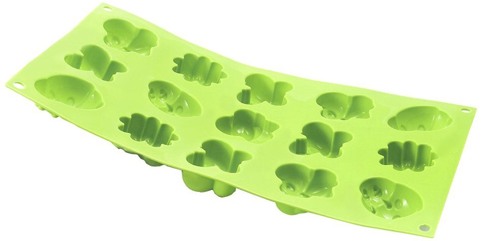Silikomart Silicone Fancy and Function Bakeware Collection Minis Cake Pan, Fantasy, Assorted N6