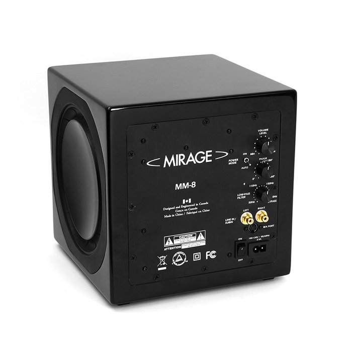 Mirage MM-8 miniature Subwoofer (Black) (Discontinued by Manufacturer) N2