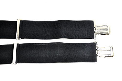 Obula(TM) Mens Clip-on Suspenders 50mm Y-Shape Adjustable Durable Braces New Fashion Solid Elastic Belts Straps... N3