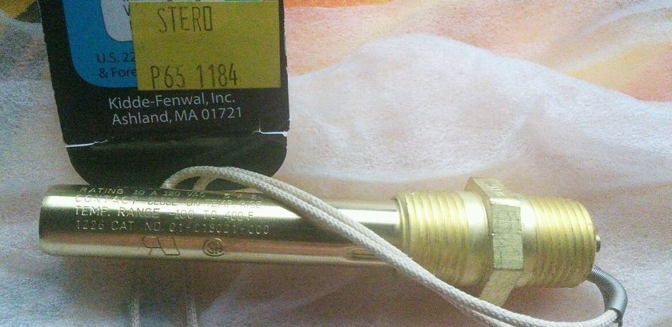 Stero Dishwasher P65-1184 Genuine OEM Thermost Cntcts Cls Aquast N/o