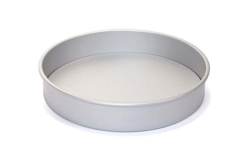 PushPan Round 6 by 2-Inch Aluminum Cake Pan, Silver N14