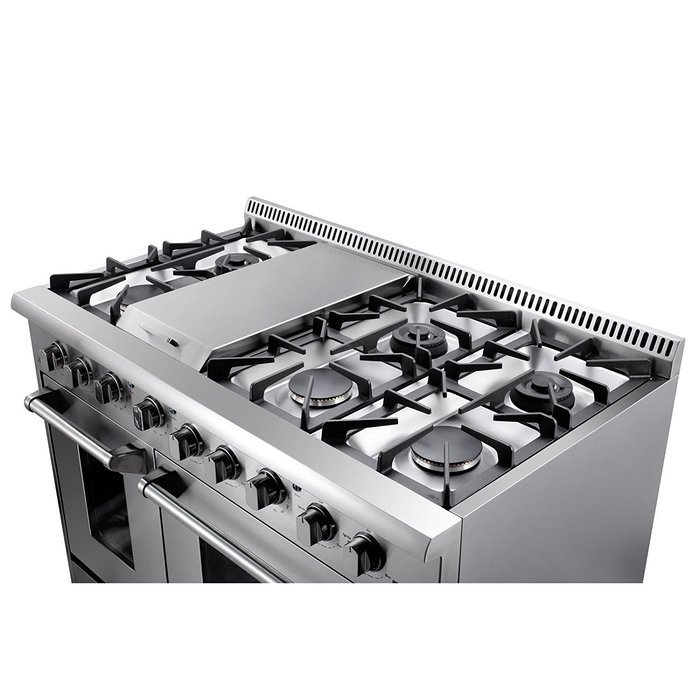 48" Dual Fuel Range 6 Burner With Double Oven and Griddle