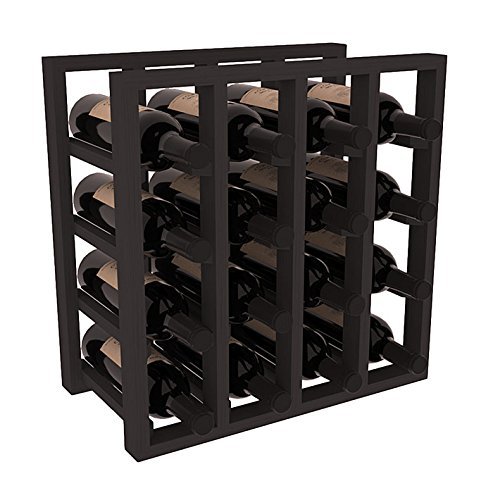 Wine Racks America Ponderosa Pine Lattice Stacking 16 Bottle Cubicle ...