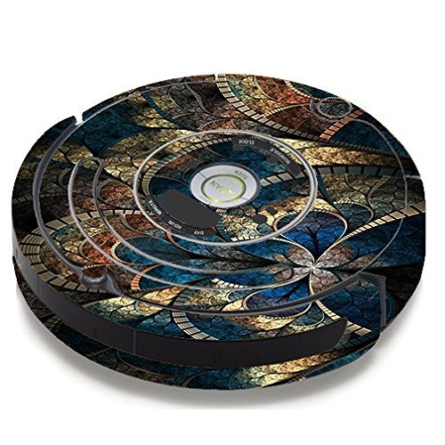 Skin Decal Vinyl Wrap For IRobot Roomba 650 655 Vacuum / Mandala Tiles