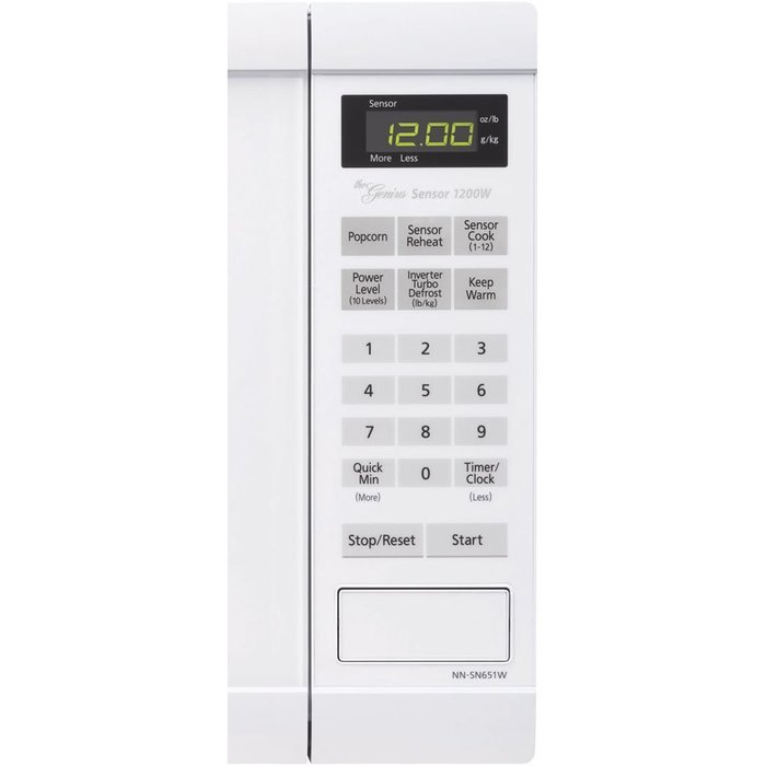 Panasonic NN-SN651BAZ Black 1.2 Cu. Ft Countertop Microwave Oven with Inverter Technology N4