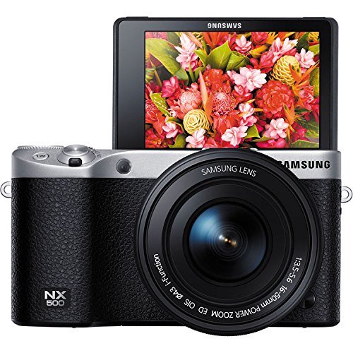 Samsung NX500 Mirrorless Digital Camera with 16-50mm Power Zoom Lens (Black) - International Version (No Warranty) N2