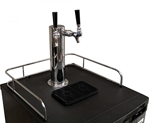 Kegco Full-Size Homebrew Kegerator Dual Faucet Ball Lock Keg Dispenser Black N13