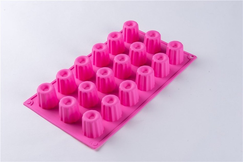 18 Cavity Little Cylinder Silicone Cake Ice Baking Mold Food Grade N5