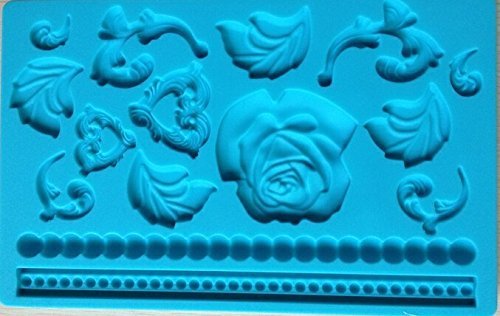 HSE Fondant tool Rose shape baking mold silicone embossing die sugar Arts flower model