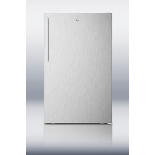 Summit CM411LBISSHV 20" Medically Approved Compact Refrigerator with 4.1 cu. ft. Capacity Professional Vertical... N4