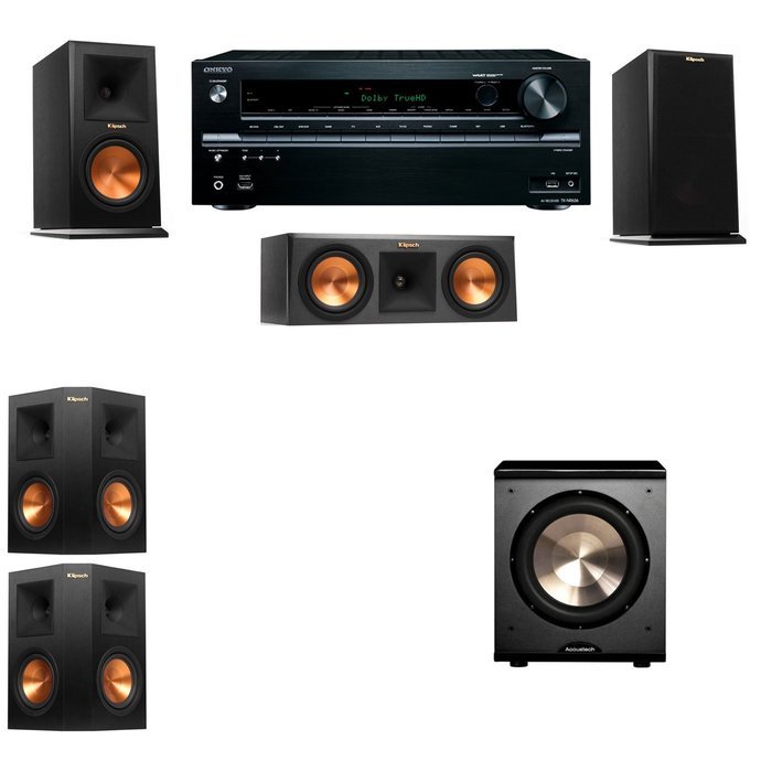 Klipsch RP-150M-E Monitor Speaker 5.1 PL-200 Onkyo TX-NR646