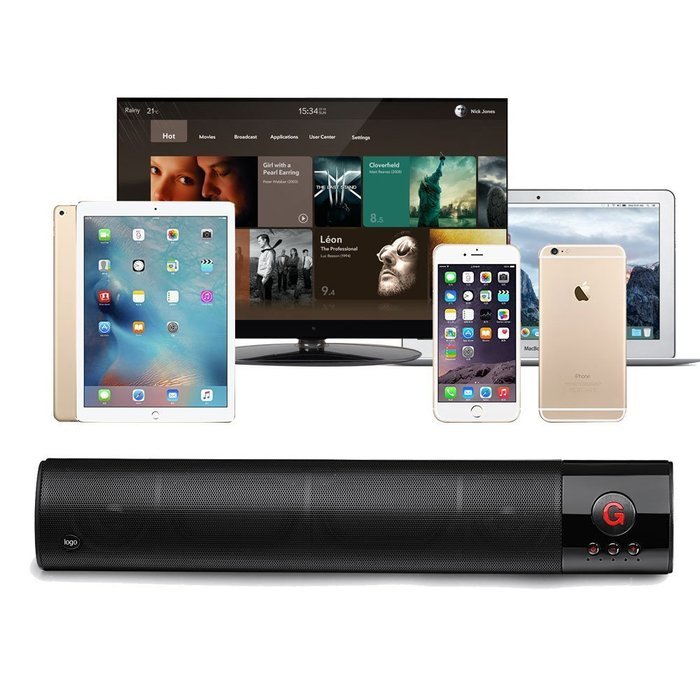 Bluetooth Soundbar, Earto 12W Powerful 2.0 Channel 3D Surround Stereo Wireless Bluetooth Soundbars Speakers Support... N6