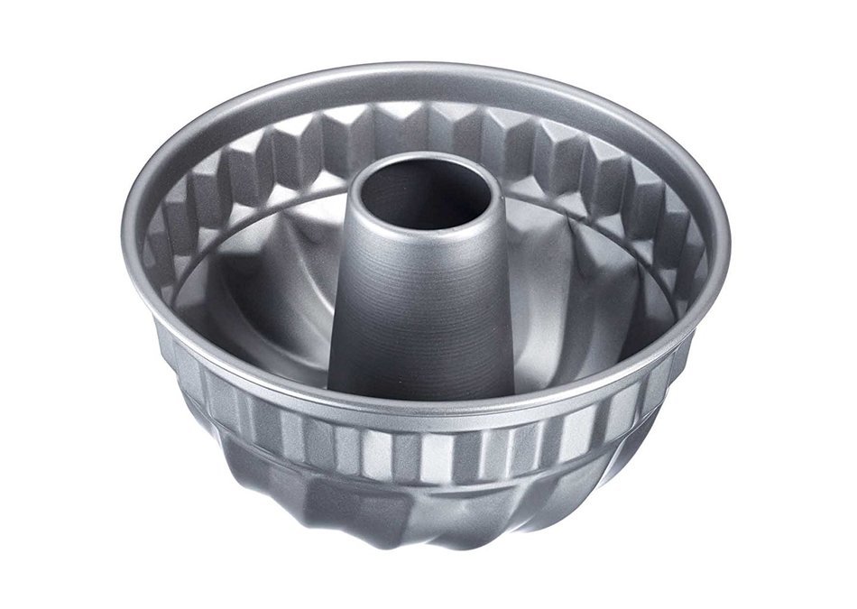 Westmark 32802270 Nonstick Fluted Tube Cake Pan, 9", Gray