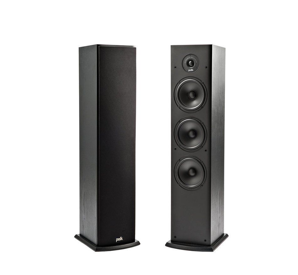 Polk Audio T50 Home Theater and Music Floor Standing Tower Speaker (Single, Black) N3