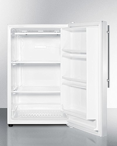 Summit FS603SSVH 22" Compact Upright Freezer with 5 cu. ft. Capacity Adjustable Thermostat Wire Shelves and Manual... N2