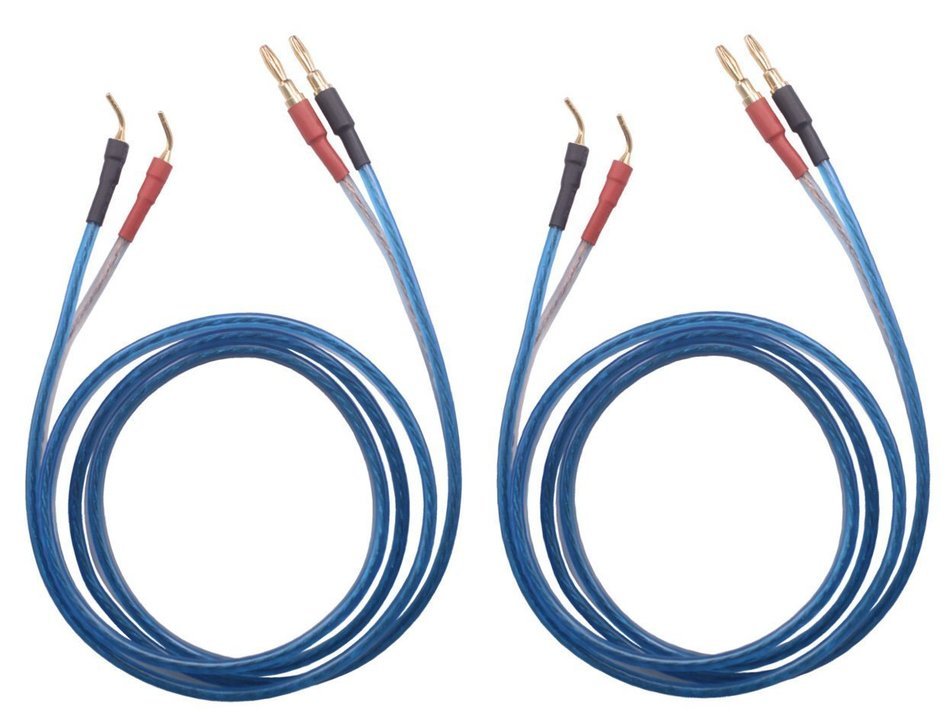 KK ZB-SB 1pair set(4banana&4pin) HIFI OFC Speaker Wire, Banana Plug to Pin Type Plug 1.5M(4.92ft)/3M(9.84ft) KK... N3