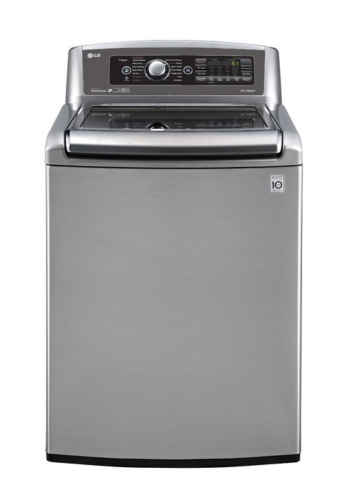 LG H/E Ultra large Capacity Top Load Laundry System with Turbo Wash Technology (WT5680HVA_DLEX5680V) ELECTRIC... N2