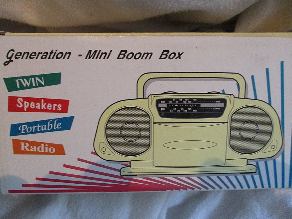 Generation and Portable Am/fm Battery Operated Mini Boom Boxes 2 Pack N3