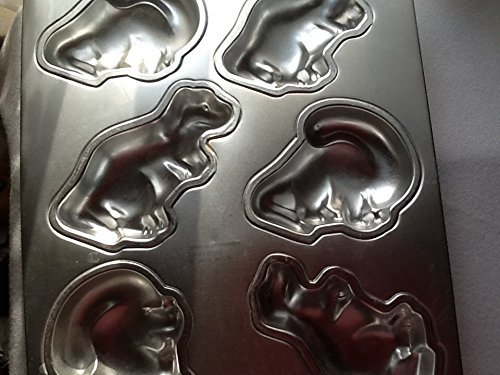 Wilton Dinosaur Cake Pan, 2105-9331, 6 Miniature Cakes