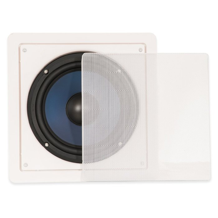 Blue Octave RW8 In Wall 8" Passive Subwoofer Speaker Home Theater Sub and Amplifier