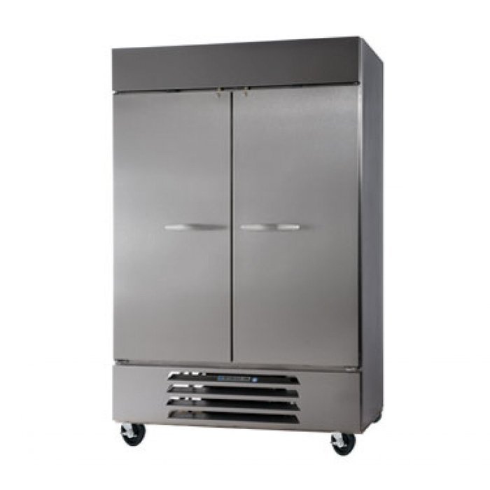 Beverage-Air HBR44-1-S 47" Horizon Series Two Section Solid Door Reach-In Refrigerator 44 cu.ft. Capacity Stainless...